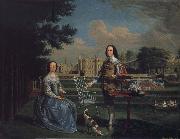 Edward Haytley Sir Roger and Lady Bradshaigh of Haigh Hall,Landscaskire china oil painting artist